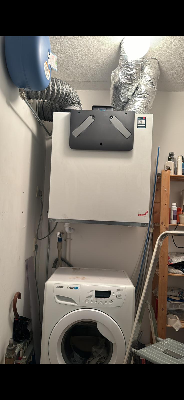 Zehnder WTW warmteterugwinning installatie